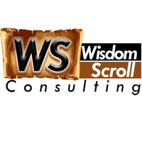 wisdom scroll Consulting logo, wisdom scroll Consulting contact details