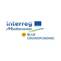 BLUE CROWDFUNDING - Interreg Med logo, BLUE CROWDFUNDING - Interreg Med contact details