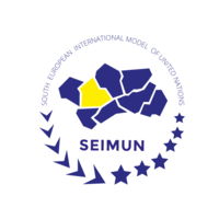 South European International Model of United Nations logo, South European International Model of United Nations contact details