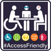 Access Friendly logo, Access Friendly contact details