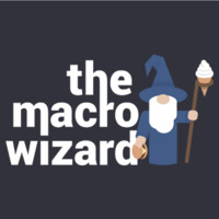 The Macro Wizard logo, The Macro Wizard contact details