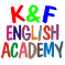 K&F English Academy logo, K&F English Academy contact details