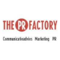 The PR Factory logo, The PR Factory contact details