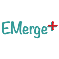 EMerge plus logo, EMerge plus contact details