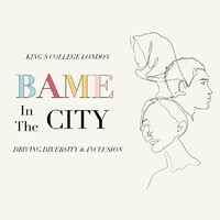 KCL BAME In the City logo, KCL BAME In the City contact details