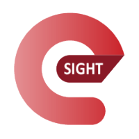 e-Sight logo, e-Sight contact details