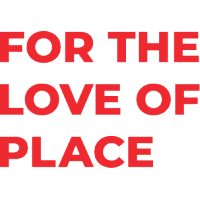 For the Love of Place logo, For the Love of Place contact details