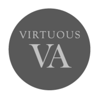 Virtuous VA logo, Virtuous VA contact details