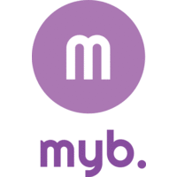 myb. logo, myb. contact details