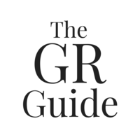 The GR Guide logo, The GR Guide contact details