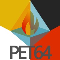 PET64 logo, PET64 contact details