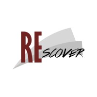 REscover logo, REscover contact details