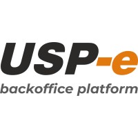 USP-e logo, USP-e contact details