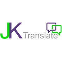 JK Translate logo, JK Translate contact details