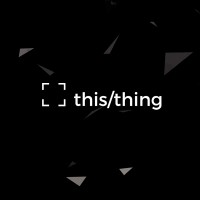 this/thing logo, this/thing contact details