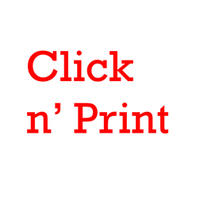 Click n' Print logo, Click n' Print contact details