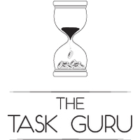 The Task Guru logo, The Task Guru contact details