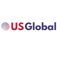 US Global logo, US Global contact details