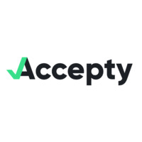 Accepty logo, Accepty contact details