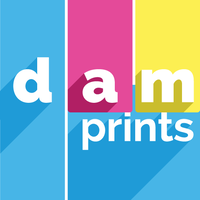 DamPrints logo, DamPrints contact details