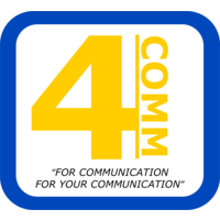 4COMM logo, 4COMM contact details