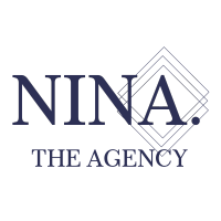 NINA. the agency logo, NINA. the agency contact details