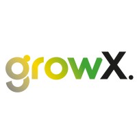 GrowX logo, GrowX contact details