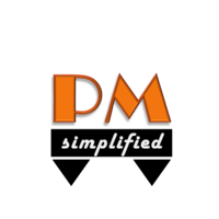 PM simplified logo, PM simplified contact details