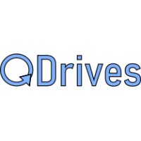 QDrives logo, QDrives contact details