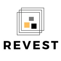 REVEST AS logo, REVEST AS contact details