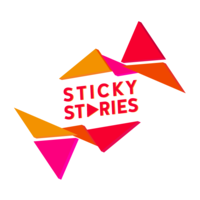 StickyStories logo, StickyStories contact details