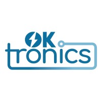 OK-tronics logo, OK-tronics contact details