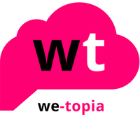 We-topia logo, We-topia contact details