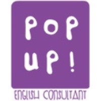 Pop Up! English logo, Pop Up! English contact details