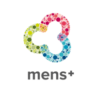 Mens+ logo, Mens+ contact details