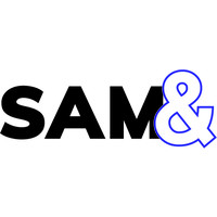 SAM& logo, SAM& contact details