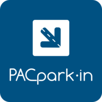 PACpark·in logo, PACpark·in contact details