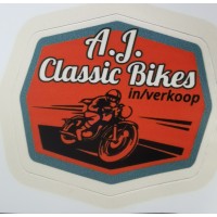 AJ Classic Bikes logo, AJ Classic Bikes contact details