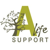 A-Life support logo, A-Life support contact details