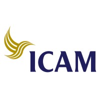 ICAM logo, ICAM contact details