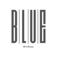 Blue logo, Blue contact details