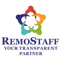 RemoStaff logo, RemoStaff contact details