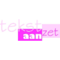 Tekst aan Zet logo, Tekst aan Zet contact details