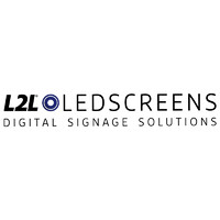 L2L Ledscreens logo, L2L Ledscreens contact details