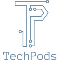 TechPods logo, TechPods contact details