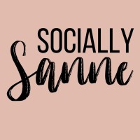 Socially Sanne logo, Socially Sanne contact details