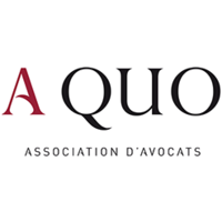 A QUO logo, A QUO contact details