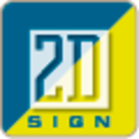 2D-sign logo, 2D-sign contact details