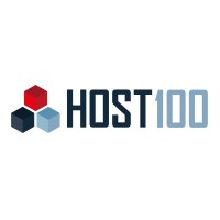 HOST100 logo, HOST100 contact details