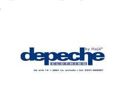 Depeche Clothing logo, Depeche Clothing contact details